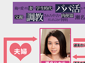 俺の愛する妻は学生時代にパパ活をやっており、父親に調教された中古の肉便器だったことが判明　瀬名ひかり サンプル動画サムネイル